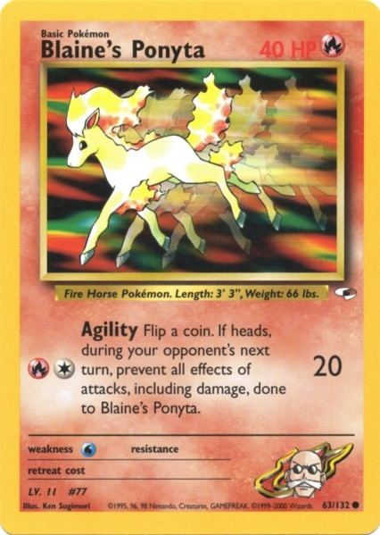 Blaine's Ponyta (63/132) [Gym Heroes Unlimited] | Pegasus Games WI