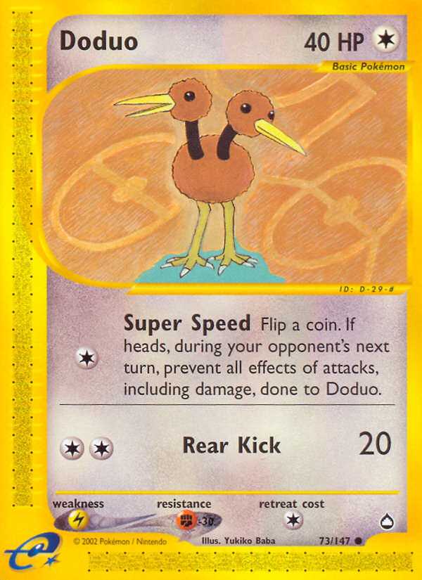 Doduo (73/147) [Aquapolis] | Pegasus Games WI