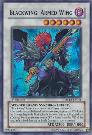 Blackwing Armed Wing [RGBT-EN041] Super Rare | Pegasus Games WI