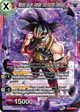 Masked Saiyan, Avenger from Another Dimension (Uncommon) [BT13-003] | Pegasus Games WI