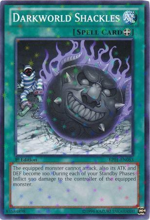 Darkworld Shackles [BP01-EN083] Starfoil Rare | Pegasus Games WI