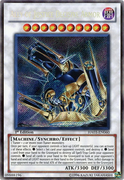 Ally of Justice Decisive Armor [HA03-EN060] Secret Rare | Pegasus Games WI