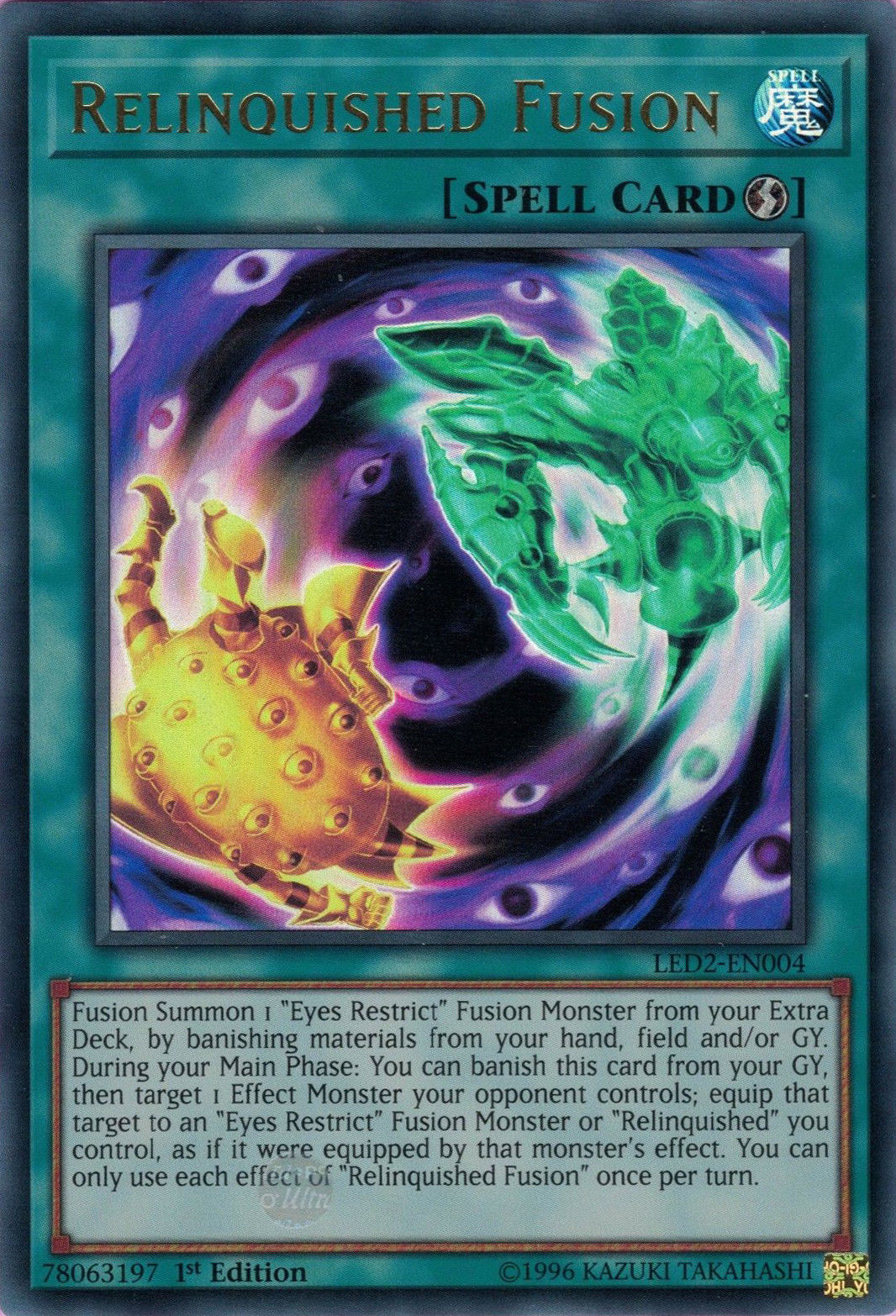 Relinquished Fusion [LED2-EN004] Ultra Rare | Pegasus Games WI