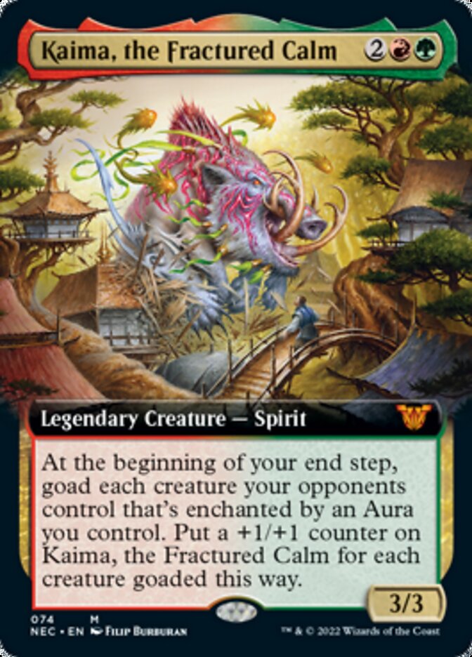 Kaima, the Fractured Calm (Extended Art) [Kamigawa: Neon Dynasty Commander] | Pegasus Games WI