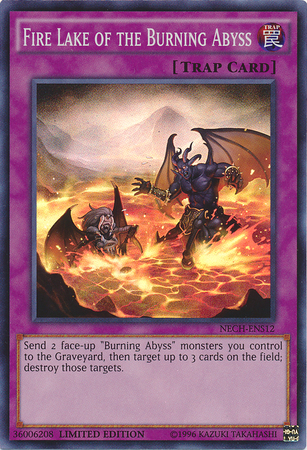 Fire Lake of the Burning Abyss (SE) [NECH-ENS12] Super Rare | Pegasus Games WI