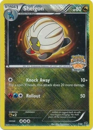 Shelgon (7/20) (Regional Championship) [Black & White: Dragon Vault] | Pegasus Games WI