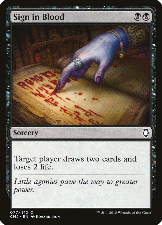 Sign in Blood [Commander Anthology Volume II] | Pegasus Games WI