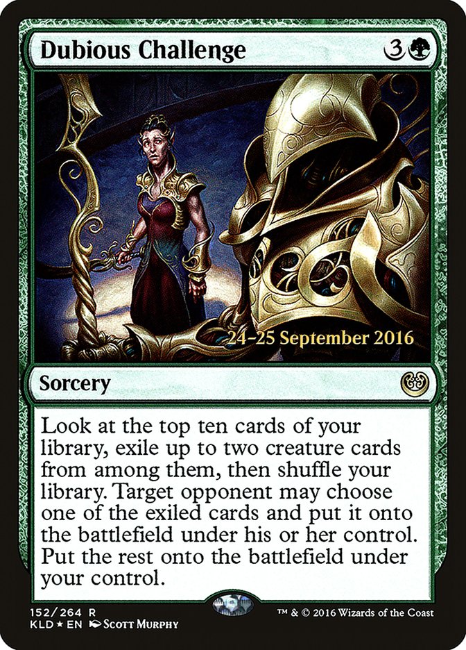 Dubious Challenge [Kaladesh Prerelease Promos] | Pegasus Games WI