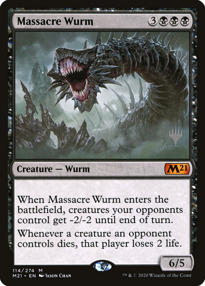 Massacre Wurm (Promo Pack) [Core Set 2021 Promos] | Pegasus Games WI