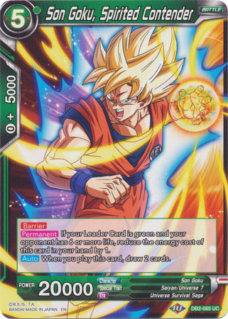 Son Goku, Spirited Contender [DB2-065] | Pegasus Games WI