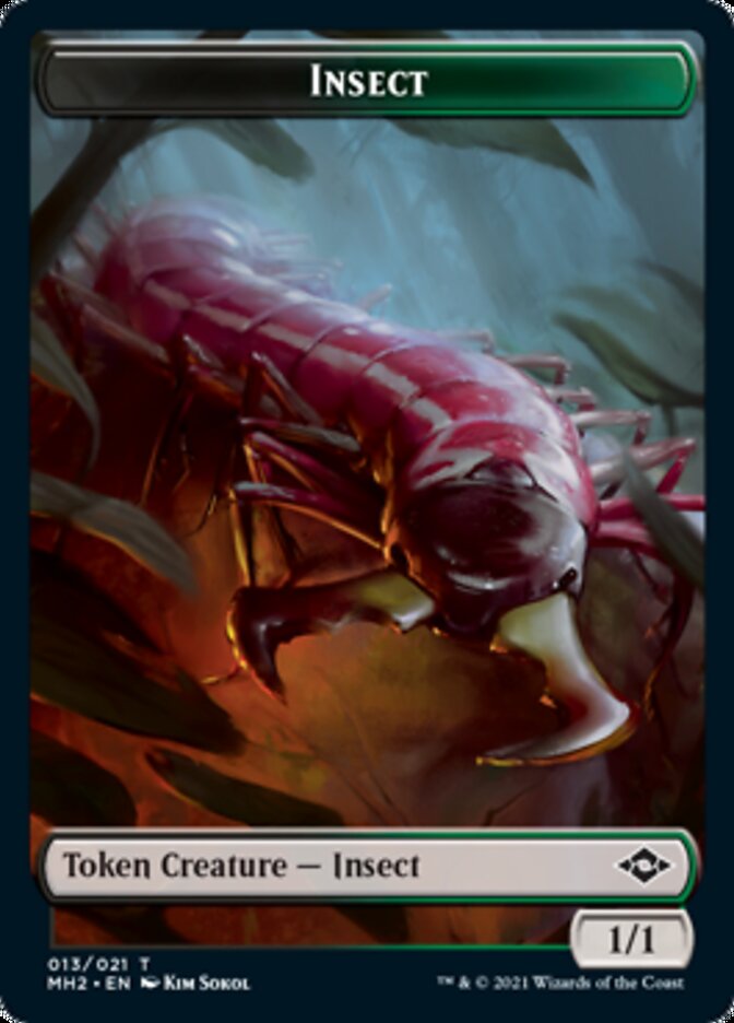 Insect // Treasure (21) Double-Sided Token [Modern Horizons 2 Tokens] | Pegasus Games WI