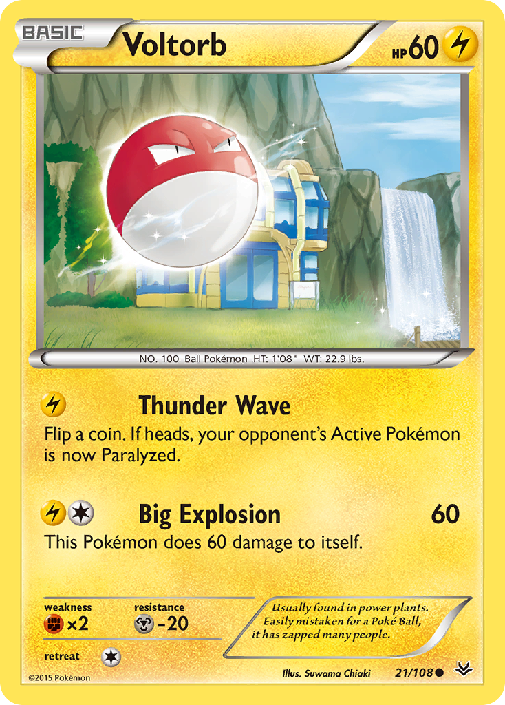 Voltorb (21/108) [XY: Roaring Skies] | Pegasus Games WI