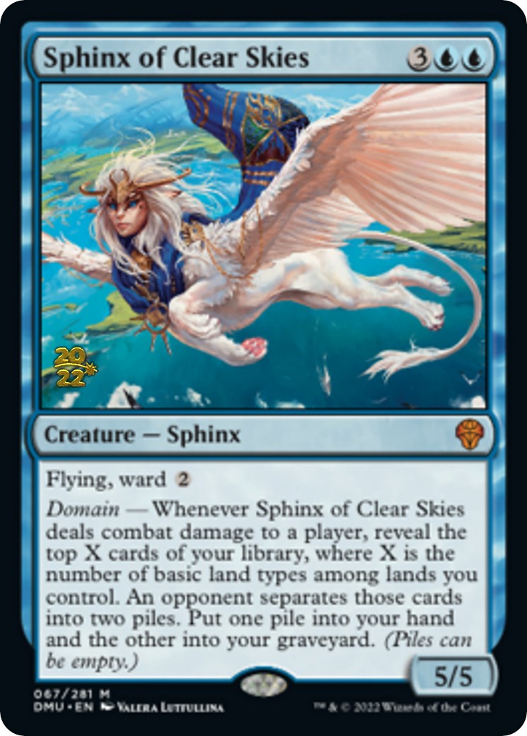 Sphinx of Clear Skies [Dominaria United Prerelease Promos] | Pegasus Games WI