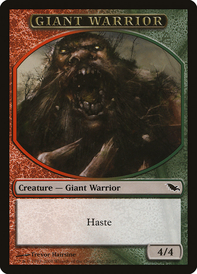 Giant Warrior Token [Shadowmoor Tokens] | Pegasus Games WI