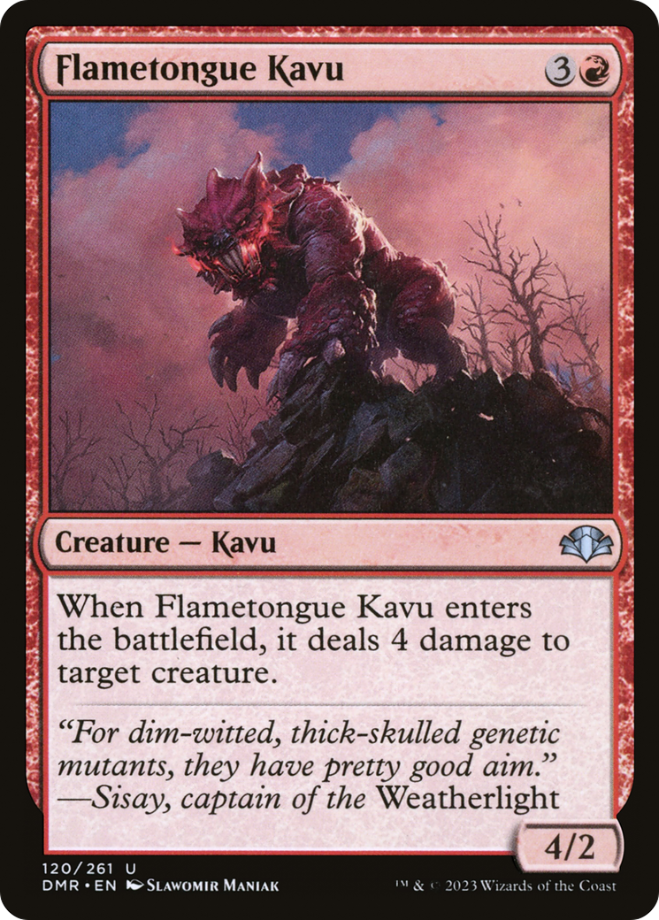 Flametongue Kavu [Dominaria Remastered] | Pegasus Games WI