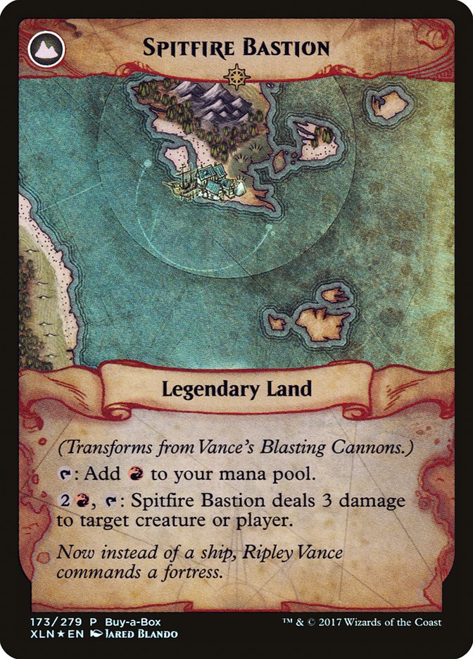 Vance's Blasting Cannons // Spitfire Bastion (Buy-A-Box) [Ixalan Treasure Chest] | Pegasus Games WI