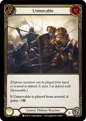 Unmovable (Yellow) [U-WTR213] (Welcome to Rathe Unlimited)  Unlimited Normal | Pegasus Games WI