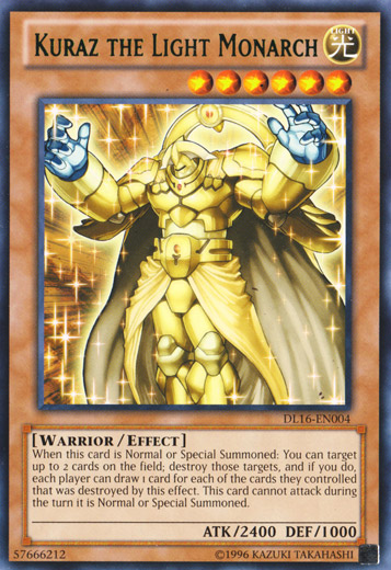 Kuraz the Light Monarch (Green) [DL16-EN004] Rare | Pegasus Games WI