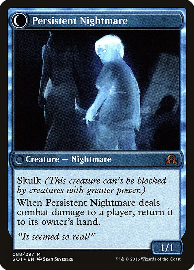 Startled Awake // Persistent Nightmare [Shadows over Innistrad Prerelease Promos] | Pegasus Games WI