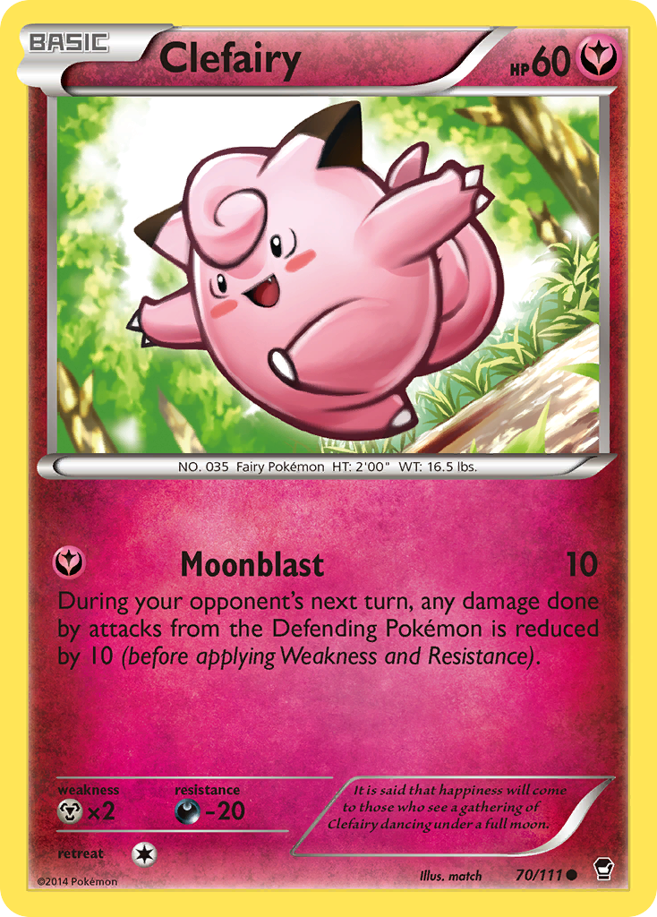 Clefairy (70/111) [XY: Furious Fists] | Pegasus Games WI