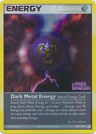 Dark Metal Energy (97/110) (Stamped) [EX: Holon Phantoms] | Pegasus Games WI