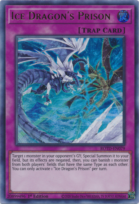 Ice Dragon's Prison [ROTD-EN079] Ultra Rare | Pegasus Games WI