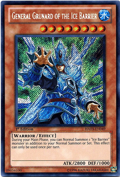 General Grunard of the Ice Barrier [HA03-EN049] Secret Rare | Pegasus Games WI