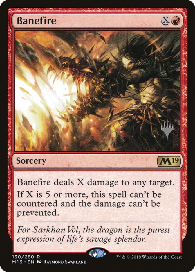 Banefire (Promo Pack) [Core Set 2019 Promos] | Pegasus Games WI