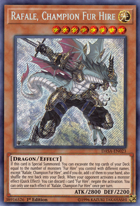 Rafale, Champion Fur Hire [DASA-EN023] Secret Rare | Pegasus Games WI