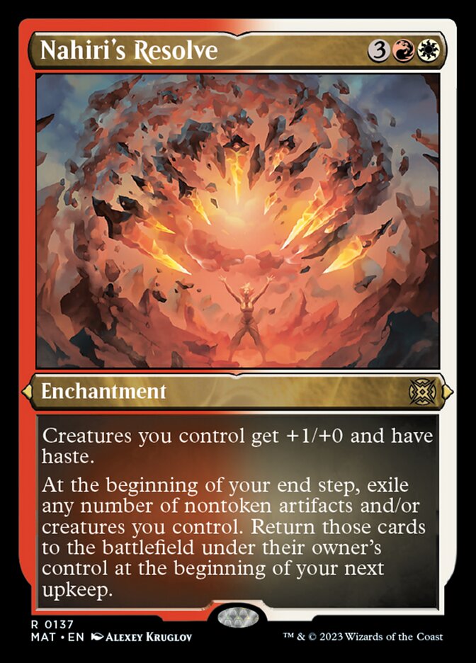 Nahiri's Resolve (Foil Etched) [March of the Machine: The Aftermath] | Pegasus Games WI