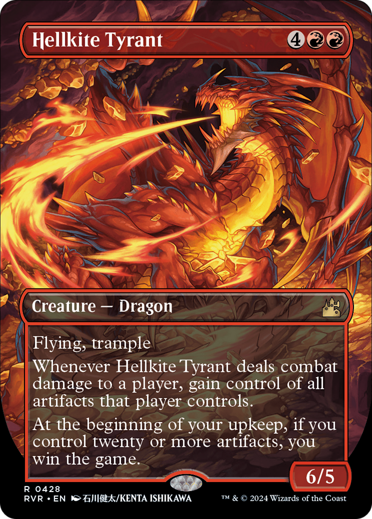 Hellkite Tyrant (Anime Borderless) [Ravnica Remastered] | Pegasus Games WI