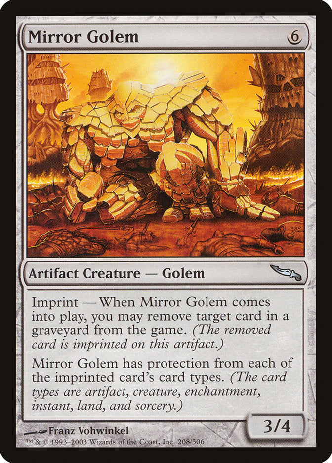 Mirror Golem [Mirrodin] | Pegasus Games WI