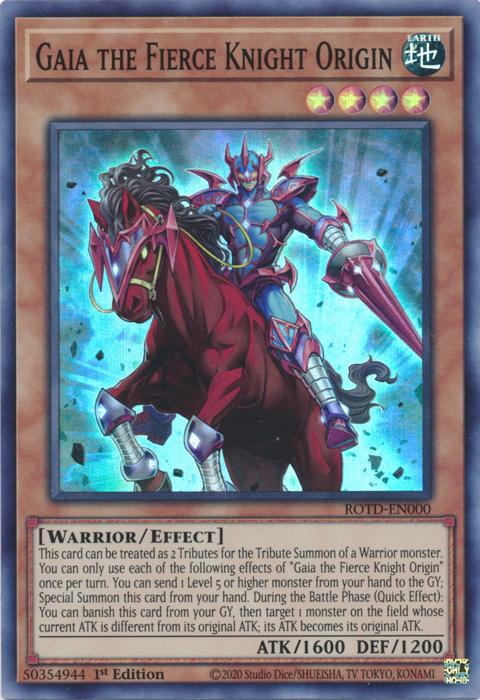 Gaia the Fierce Knight Origin [ROTD-EN000] Super Rare | Pegasus Games WI