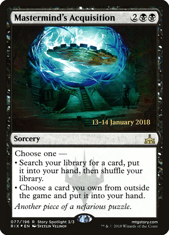 Mastermind's Acquisition [Rivals of Ixalan Prerelease Promos] | Pegasus Games WI