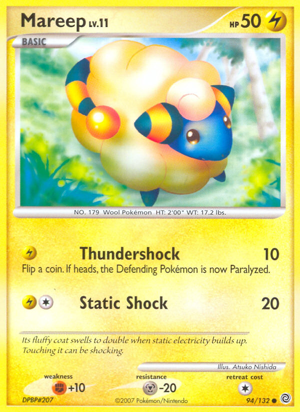 Mareep (94/132) [Diamond & Pearl: Secret Wonders] | Pegasus Games WI