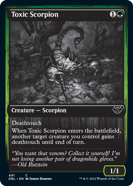 Toxic Scorpion [Innistrad: Double Feature] | Pegasus Games WI