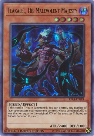 Tlakalel, His Malevolent Majesty (Sneak Peek) [RIRA-ENSP1] Ultra Rare | Pegasus Games WI