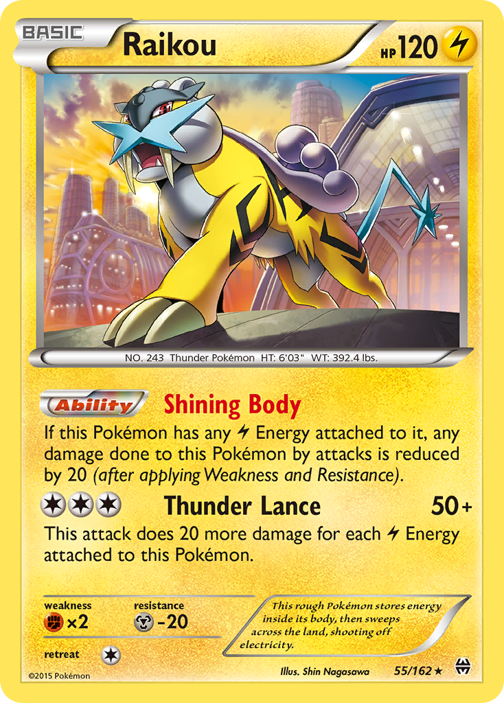 Raikou (55/162) [XY: BREAKthrough] | Pegasus Games WI