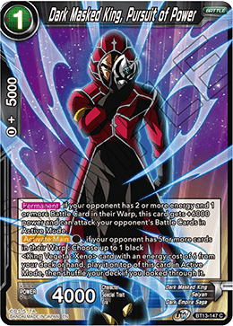 Dark Masked King, Pursuit of Power (Common) [BT13-147] | Pegasus Games WI