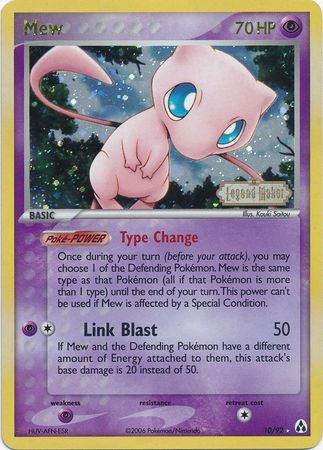 Mew (10/92) (Stamped) [EX: Legend Maker] | Pegasus Games WI