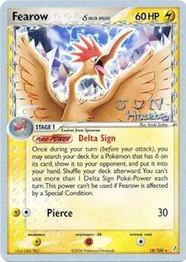 Fearow (18/100) (Delta Species) (Flyvees - Jun Hasebe) [World Championships 2007] | Pegasus Games WI