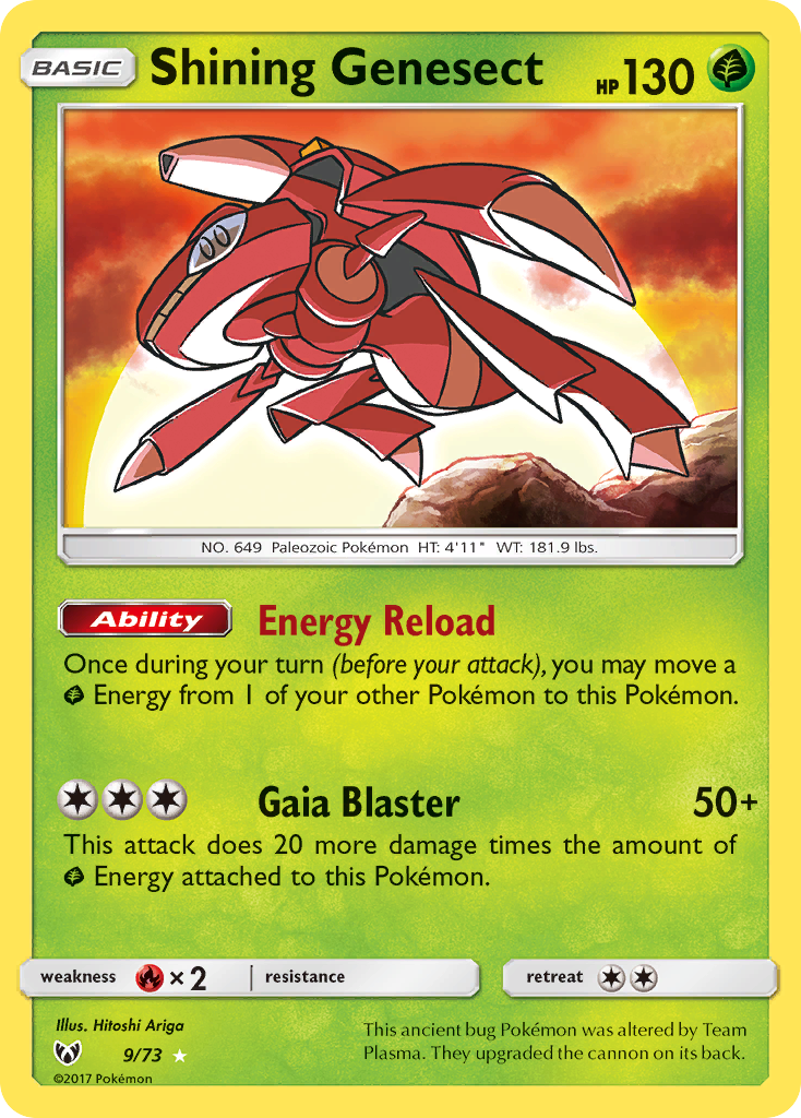 Shining Genesect (9/73) [Sun & Moon: Shining Legends] | Pegasus Games WI