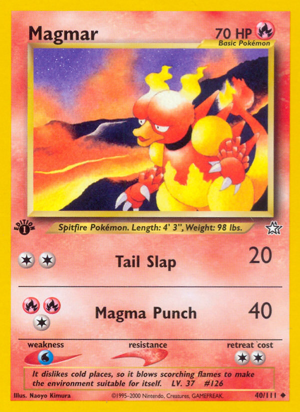 Magmar (40/111) [Neo Genesis 1st Edition] | Pegasus Games WI