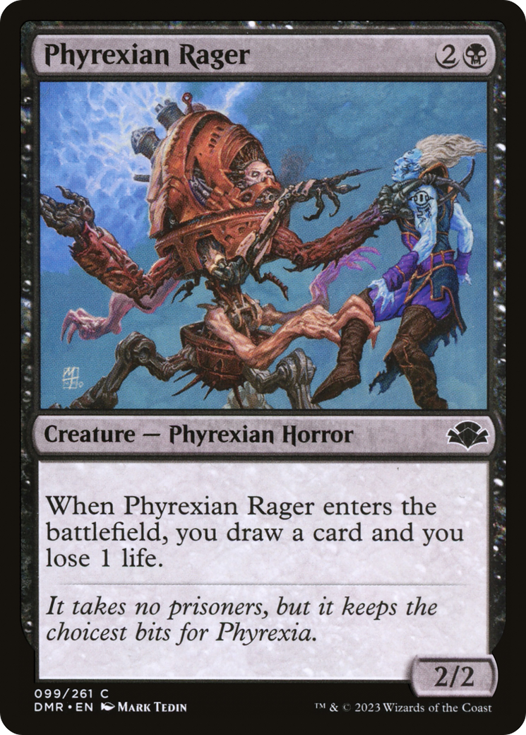 Phyrexian Rager [Dominaria Remastered] | Pegasus Games WI
