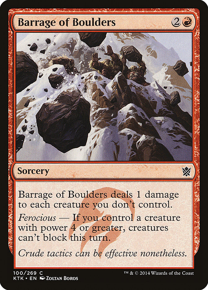 Barrage of Boulders [Khans of Tarkir] | Pegasus Games WI
