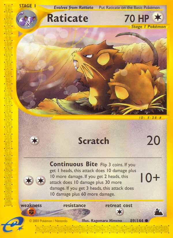 Raticate (89/144) [Skyridge] | Pegasus Games WI