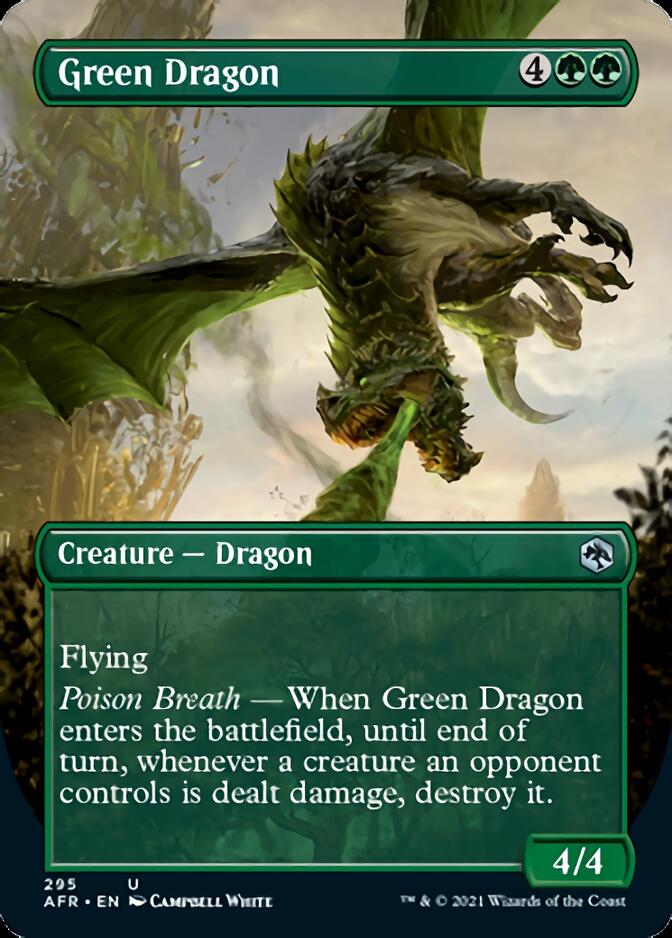 Green Dragon (Borderless Alternate Art) [Dungeons & Dragons: Adventures in the Forgotten Realms] | Pegasus Games WI