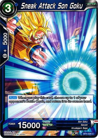 Sneak Attack Son Goku [BT4-026] | Pegasus Games WI