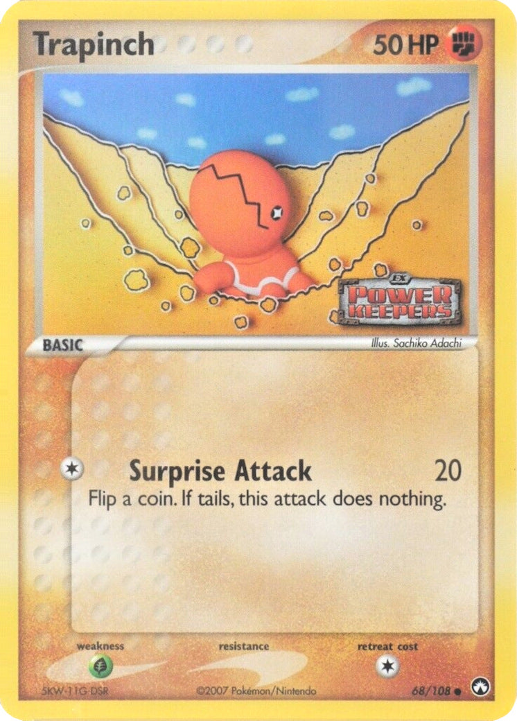 Trapinch (68/108) (Stamped) [EX: Power Keepers] | Pegasus Games WI