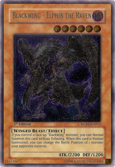 Blackwing - Elphin the Raven (UTR) [RGBT-EN013] Ultimate Rare | Pegasus Games WI